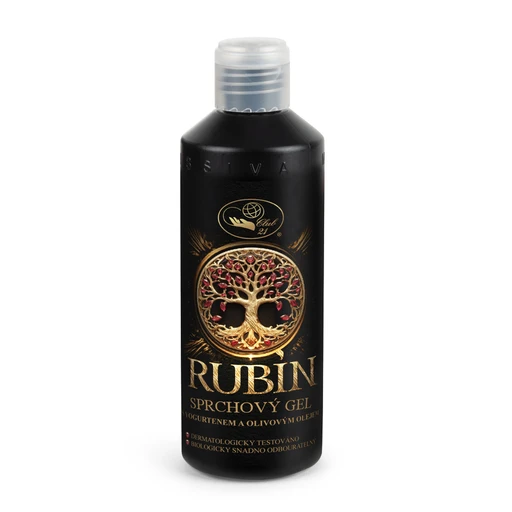 Rubín sprchový gel s yogurtenem a oliv. olejem 250 ml